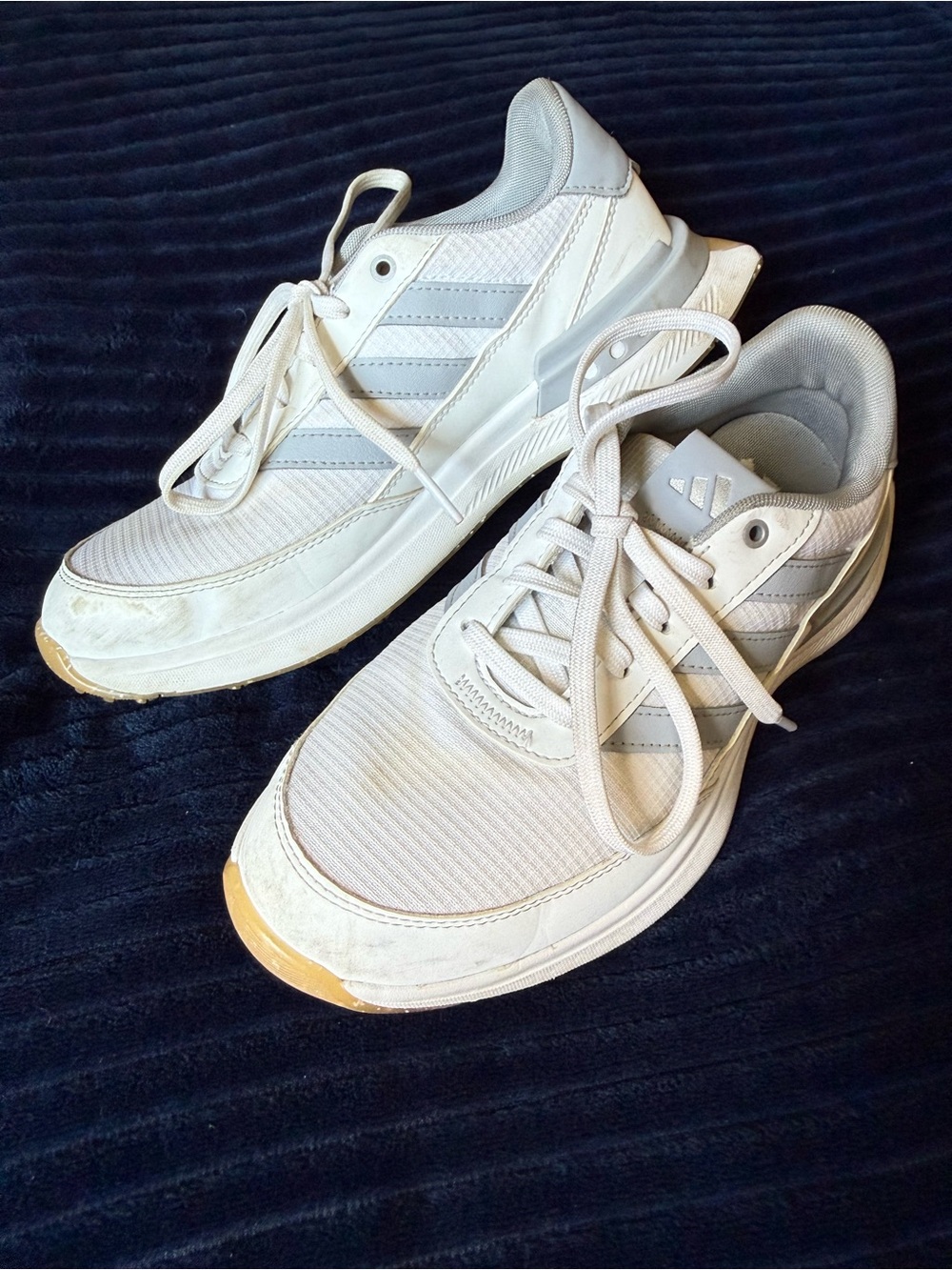 Adidas spikeless golf shoes - white and gray